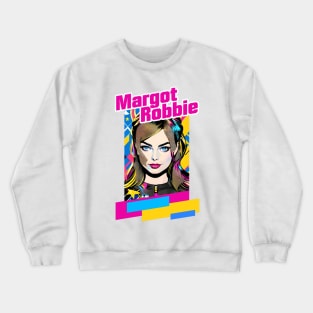 Margot Robbie graphic illustration design by ironpalette Crewneck Sweatshirt